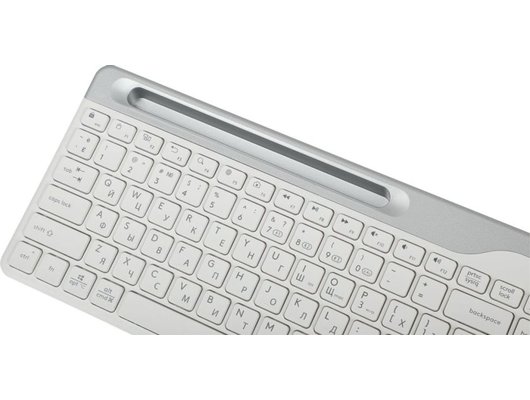 Клавиатура беспроводная A4Tech Fstyler FBK25 белый/серый (FBK25 WHITE)